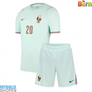 Billiga Frankrike Desire Doue #20 Bortatröja Barn VM 2026 Kortärmad (+ Korta byxor)